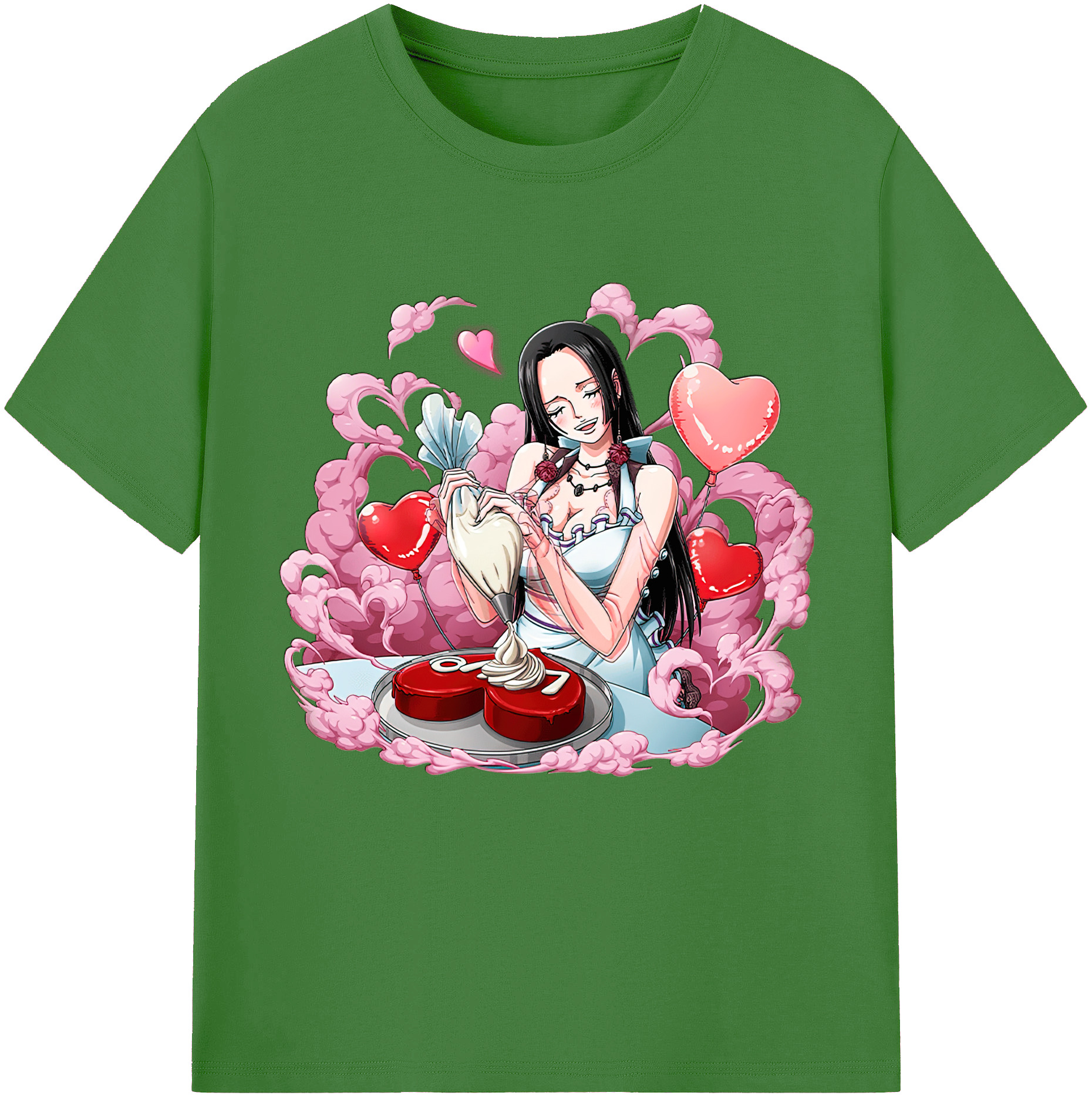 ワンピース ボア・ハンコック ONE PIECE Boa·Hancock レディースカジュアルプリントTシャツ（綿100％）